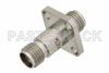 4 Hole Flange Mount 2.92mm Female to 2.92mm Female Adapter