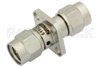 SMA Male to SMA Male 4 Hole Flange Mount Adapter