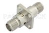 SMA Female to SMA Female 4 Hole Flange Mount Adapter