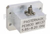 WR-137 CMR-137 Flange to SMA Female Waveguide to Coax Adapter Operating from 5.85 GHz to 8.2 GHz