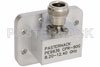 WR-430 CPR-90G Grooved Flange to N Female Waveguide to Coax Adapter Operating From 8.2 GHz to 12.4 GHz