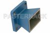 WR-62 Waveguide Standard Gain Horn Antenna Operating from 12.4 GHz to 18 GHz with a Nominal 10 dBi Gain with Square Cover Flange