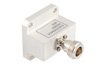 WR-90 UG-135/U Square Cover Flange to End Launch N Female Waveguide to Coax Adapter Operating from 8.2 GHz to 12.4 GHz