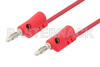 Banana Plug to Banana Plug Cable 12 Inch Length Using Red Wire