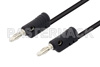 Banana Plug to Banana Plug Cable 6 Inch Length Using Black Wire