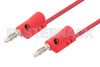 Banana Plug to Banana Plug Cable 72 Inch Length Using Red Wire