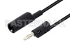 Banana Plug to Alligator Clip Cable 60 Inch Length Using Black Wire