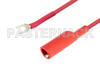 Alligator Clip to Spade Lug Cable 36 Inch Length Using Red Wire