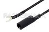 Alligator Clip to Spade Lug Cable 72 Inch Length Using Black Wire