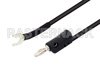 Banana Plug to Spade Lug Cable 12 Inch Length Using Black Wire