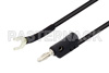 Banana Plug to Spade Lug Cable 48 Inch Length Using Black Wire