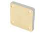 WR-62 Waveguide Short Plate, UG-Cover Square Flange, 5mm Copper