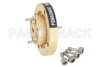 WR-15 Waveguide Bulkhead Adapter UG-385/U Round Cover Flange, 50 GHz to 75 GHz