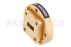 WR-42 Waveguide Bulkhead Adapter UG-595/U Square Cover Flange, 18 GHz to 26.5 GHz