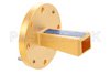 WR-19 Waveguide Standard Gain Horn Antenna Operating from 40 GHz to 60 GHz with a Nominal 10 dBi Gain with UG-383/U-Mod Round Cover Flange