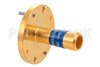 WR-19 Waveguide Conical Gain Horn Antenna Operating from 50 GHz to 58 GHz with a Nominal 10 dBi Gain with UG-383/U-Mod Round Cover Flange
