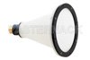 WR-15 Waveguide Lens Horn Antenna Operating from 55 GHz to 65 GHz with a Nominal 37 dBi Gain with UG-385/U Round Cover Flange