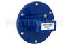 WR-137 UG-344/U Round Cover Flange to SMA Female Waveguide to Coax Adapter Operating from 5.85 GHz to 8.2 GHz