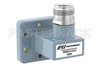 WR-90 CMR-90 Flange to Type N Female Waveguide to Coax Adapter, 8.2 GHz to 12.4 GHz, X Band, Aluminum, Paint