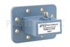 WR-137 CPR-137G Grooved Flange to SMA Female Waveguide to Coax Adapter, 5.85 GHz to 8.2 GHz, C Band, Aluminum, Paint