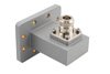 WR-137 UDR70 Flange to N Female Waveguide to Coax Adapter Operating from 5.38 GHz to 8.17 GHz in Aluminum