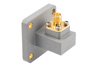 WR-62 UBR140 Flange to SMA Female Waveguide to Coax Adapter Operating from 11.9 GHz to 18 GHz in Brass