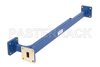 WR-51 Waveguide 10 dB Broadwall Coupler, Square Cover Flange, E-Plane Coupled Port, 15 GHz to 22 GHz, Copper Alloy