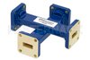 WR-42 Waveguide 40 dB Crossguide Coupler, UG-595/U Square Cover Flange, 18 GHz to 26.5 GHz, Bronze