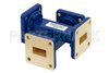 WR-62 Waveguide 30 dB Crossguide Coupler, UG-419/U Square Cover Flange, 12.4 GHz to 18 GHz, Bronze