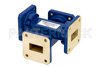 WR-75 Waveguide 20 dB Crossguide Coupler, Square Cover Flange, 10 GHz to 15 GHz, Bronze