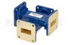 WR-90 Waveguide 40 dB Crossguide Coupler, UG-39/U Square Cover Flange, 8.2 GHz to 12.4 GHz, Bronze