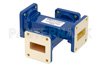 WR-112 Waveguide 40 dB Crossguide Coupler, UG-51/U Square Cover Flange, 7.05 GHz to 10 GHz, Bronze