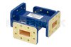 WR-112 Waveguide 40 dB Crossguide Coupler, CPR-112G Flange, 7.05 GHz to 10 GHz, Bronze