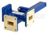 WR-62 Waveguide 40 dB Crossguide Coupler, 3 Port UG-419/U Square Cover Flange, 12.4 GHz to 18 GHz, Bronze