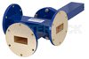 WR-137 Waveguide 50 dB Crossguide Coupler, 3 Port UG-344/U Round Cover Flange, 5.85 GHz to 8.2 GHz, Bronze