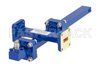 WR-42 Waveguide 40 dB Crossguide Coupler, UG-595/U Square Cover Flange, SMA Female Coupled Port, 18 GHz to 26.5 GHz, Bronze