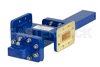 WR-112 Waveguide 30 dB Crossguide Coupler, CPR-112G Flange, SMA Female Coupled Port, 7.05 GHz to 10 GHz, Bronze