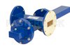 WR-137 Waveguide 40 dB Crossguide Coupler, UG-344/U Round Cover Flange, SMA Female Coupled Port, 5.85 GHz to 8.2 GHz, Bronze