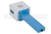 WR-112 Waveguide Isolator from 7.05 GHz to 10 GHz, 18 dB Typical Isolation, UG-138/U Cover Flange