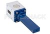 WR-75 Waveguide Isolator from 10 GHz to 15 GHz, 18 dB Typical Isolation, Cover Flange