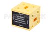 WR-28 Waveguide Magic Tee, UG-599/U Square Cover Flange Operating from 26.5 GHz to 40 GHz