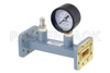 WR-90 Waveguide Pressurizing Section 4.25 Inch Length, CPR-90G Grooved Flange from 8.2 GHz to 12.4 GHz
