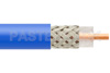 Flexible RG58 Rated Coax Cable Single Shielded with Blue TPX Jacket