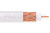 75 Ohm Flexible RG59-P Plenum Rated Coax Cable Single Shielded with White PVC Jacket