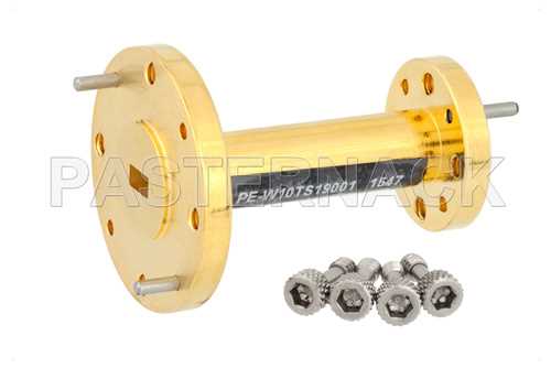 WR-10到WR-19波导转换器，UG-387/U-Mod圆盖法兰 转UG-383/U-Mod圆盖法兰，1.5英寸