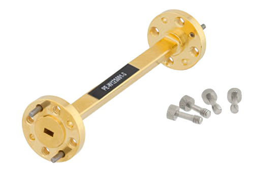 WR-12 仪表级直波导，3英寸，UG-387/U法兰，60 GHz ~ 90 GHz