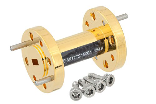 WR-12到WR-15波导转换器，UG-387/U圆盖法兰 转UG-385/U圆盖法兰，1英寸