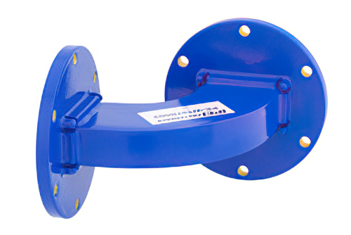 WR-137 Commercial Grade Waveguide H-Plane with UG-344/U Flange Operating from 5.85 GHz to 8.2 GHz