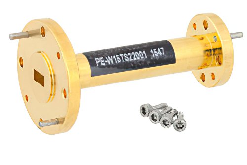 WR-15到WR-22波导转换器，UG-385/U圆盖法兰 转UG-383/U圆盖法兰，2英寸