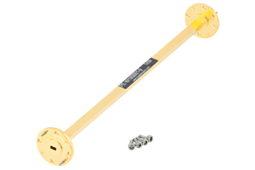 WR-19 仪表级直波导，9英寸，UG-383/U-Mod圆盖法兰，40 GHz ~ 60 GHz